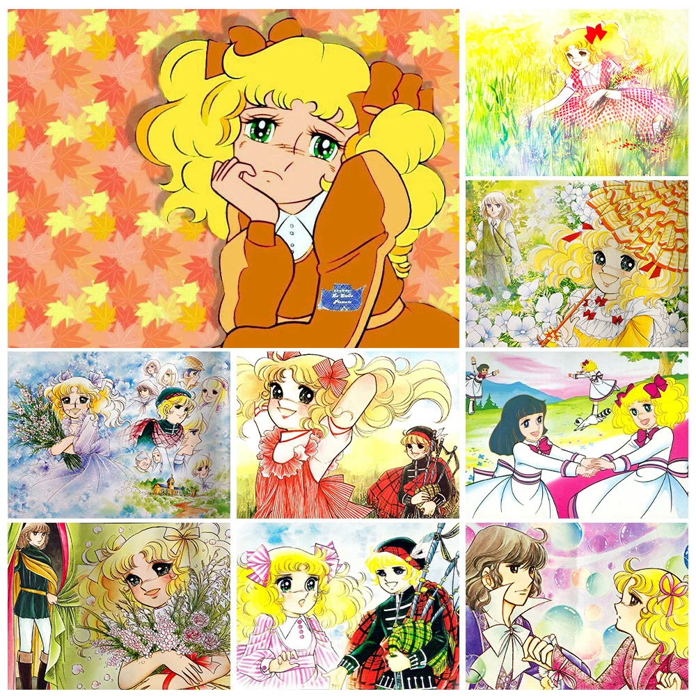 

Candy Candy 5D Diamond Painting Kit Japanese Comics Poster Diy Diamond Embroidery Cross Stitch Child Hand Gift Home Wall Decor