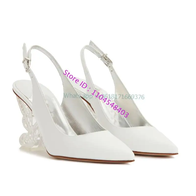 나비 지적 발가락 이상한 하이힐 샌들 파티 블랙 드레스 특허 가죽 섹시한 펌프 쇼 얇은 슬링 백 싱글 신발