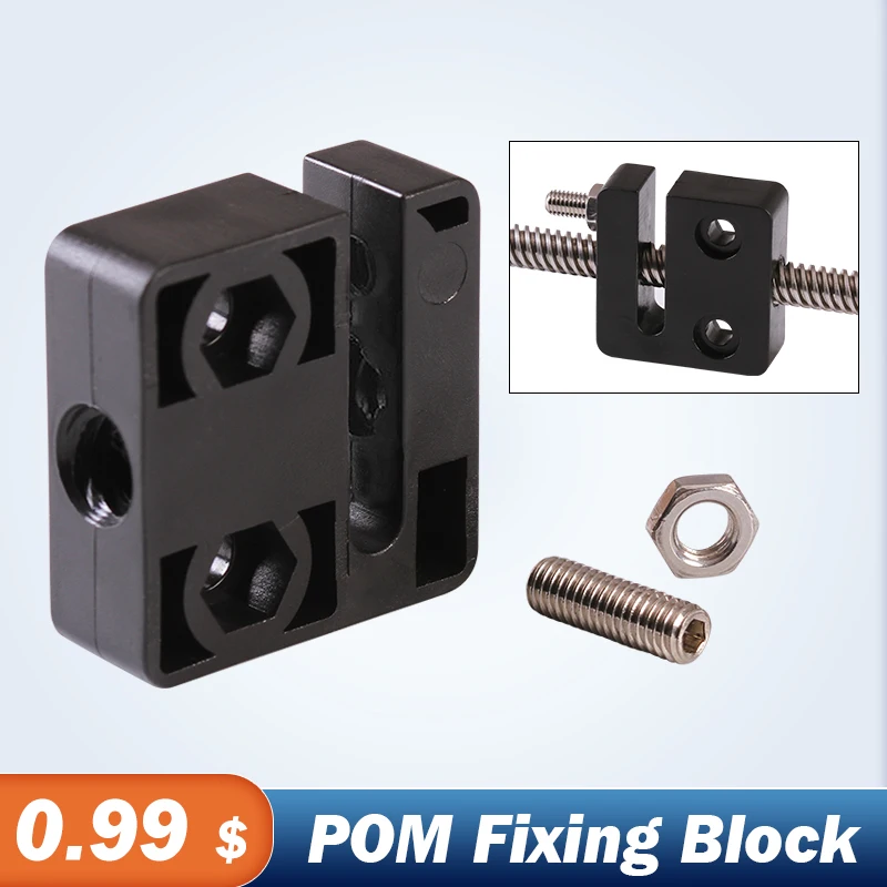 

Anti-backlash T8 Screw 8mm Nut Block T Opensource Type Pitch 2mm Lead 2mm/4mm/8mm 3D Printer Accessories