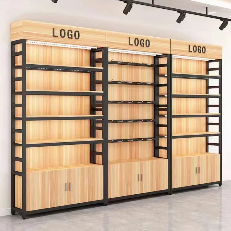 

custom.High Quality Product Display Racks Grocery Store Shelf Supplier Wooden Retail Shop Shelves and Display Cabinets