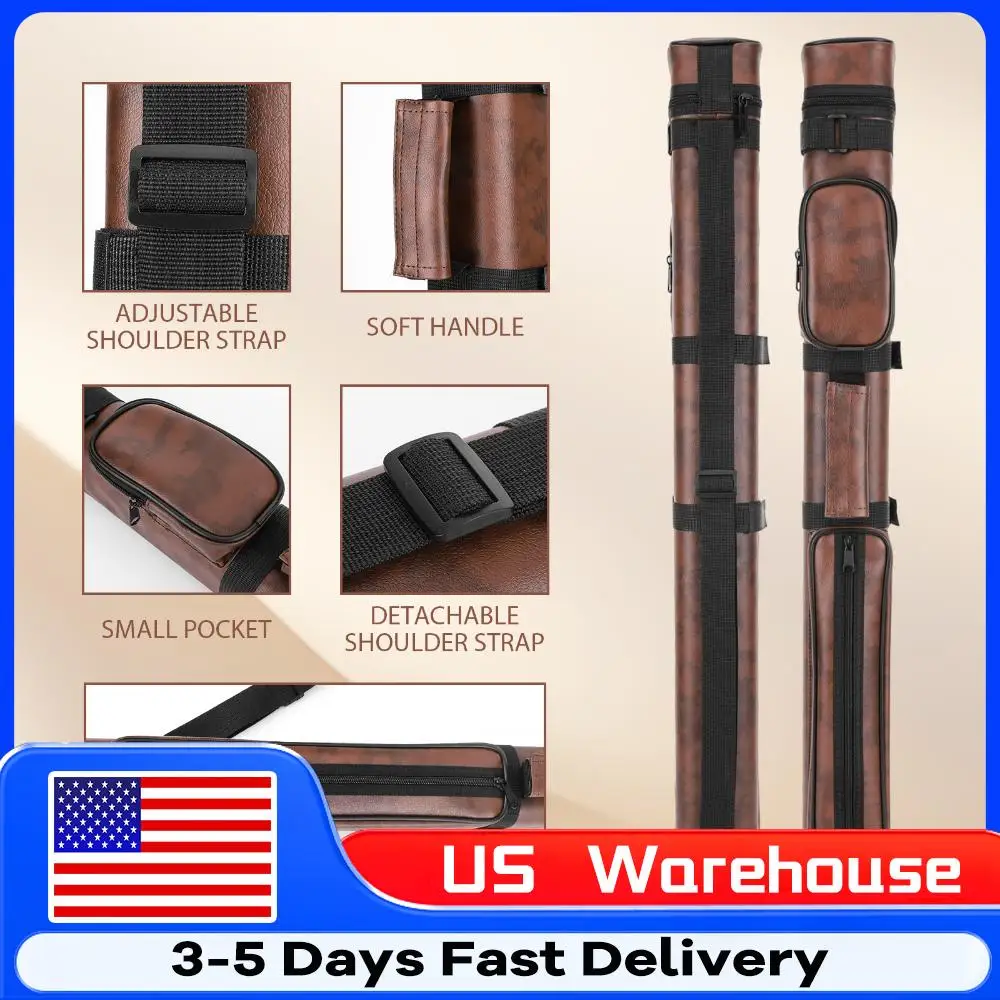

Square Four-Hole Pool Cue Case with Pockets Billiard Cue Storage Box Billiard Rod Bucket Billiard Stick Carrying Case Supplies