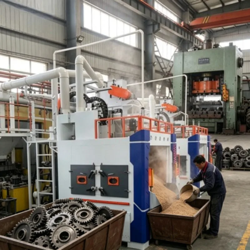 Yu Fei Q37 Hook-Type Shot Blasting Machine Large-Scale Automatic Sandblasting Equipment Engine for Cleaning Rust Removal