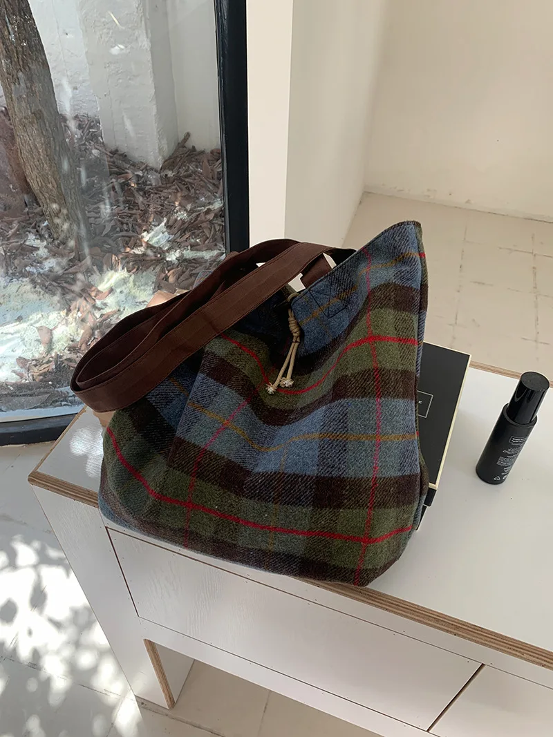 CGCBAG-Bolso de hombro Estilo Vintage Preppy para mujer, bolsa de mano femenina, informal, de gran capacidad, de diseñador de lujo, a la moda