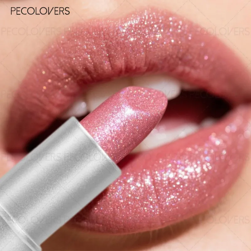 グリッターリップスティック、輝く魅力的な唇、防水性と耐汗性、ハロウィーンやクリスマスのメイクに最適、リップ化粧品