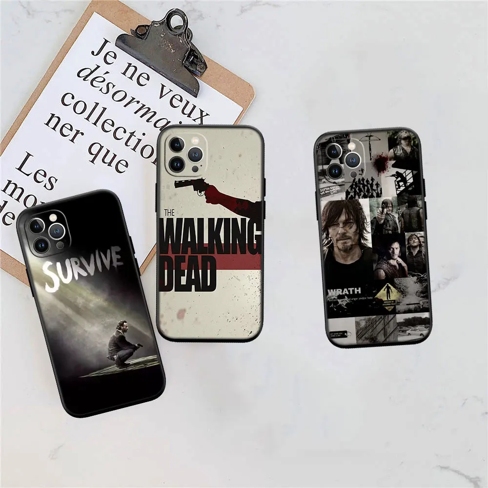 TWD the walking dead Soft Silicone Case for iPhone X XS XR Pro Max 8 7 6 6s Plus SE