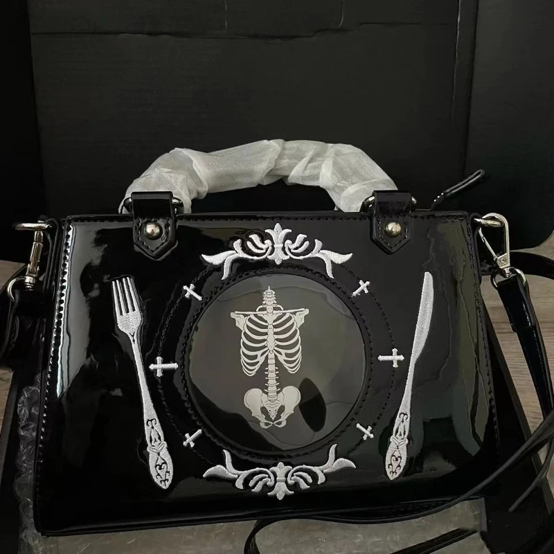 

New Vintage Harajuku Punk Gothic Shoulder Underarm Bag Fashion Sweet Cool Y2k Handbags Casual Girl Transparent Ita Display Bags