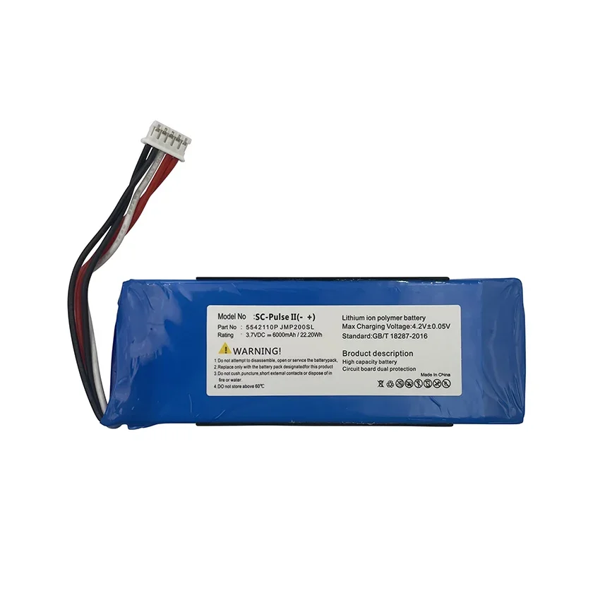 100% Original 6000mAh Replacement Battery For JBL Pulse 2 3 II III Pulse2 Pulse3 Speaker Bateria Batteries