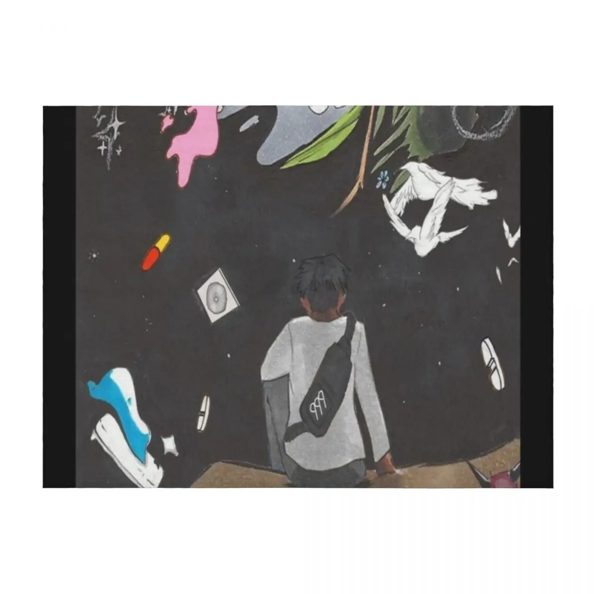 

wait and see Throw Blanket Sofa Quilt warm for winter Heavy blankets and throws Blankets