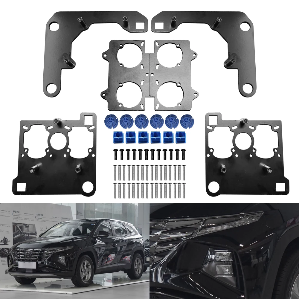 

Taochis Car-Styling Frame Adapter Module DIY matrix Bracket Holder for Hyundai Tucson 2020-2021 low beam and matrix high beam