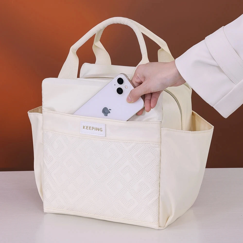 กระเป๋าเก็บความเย็นแบบนุ่ม พับเก็บได้ สำหรับทำงาน ตั้งแคมป์ ชายหาด ท่องเที่ยว พกพาสะดวก ป้องกันการรั่วซึม