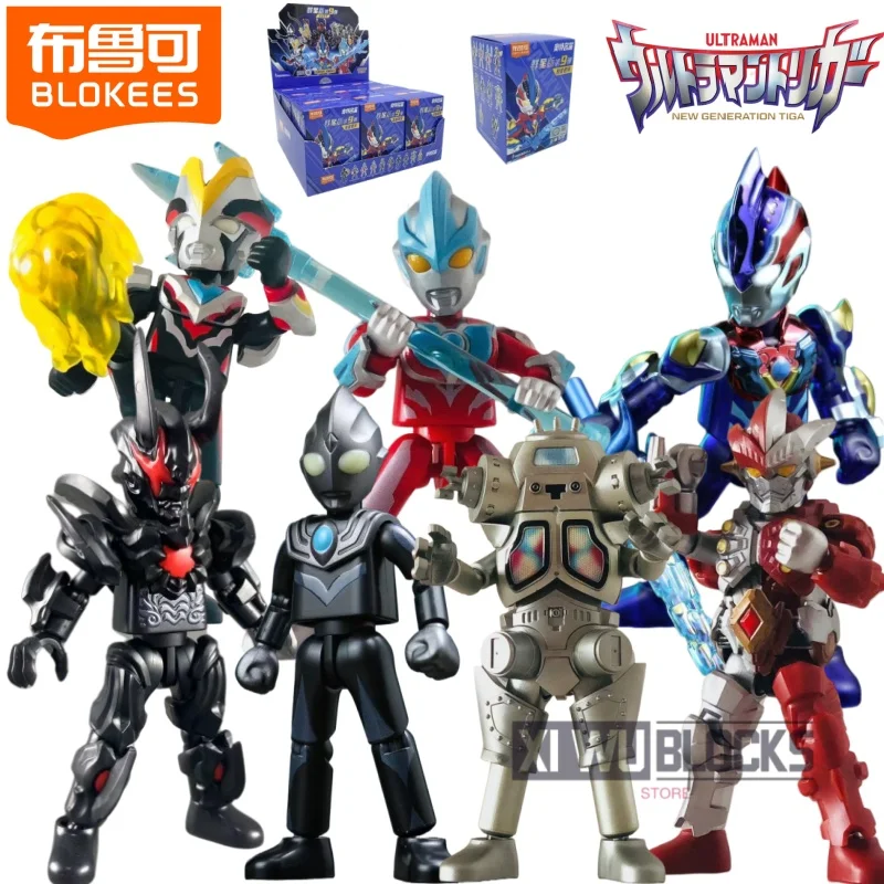 

Blokees Building Block Man Ultraman Galaxy Version Chapter 9 Ultraman Ginga Victory Tiga Dark Movable Model Splicing Toy Gift