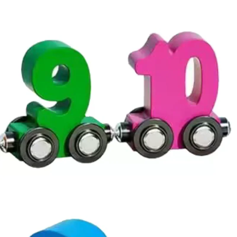 

Train Set For Toddler Magnetic Digital Train Puzzle Wooden Train Set For Toddler Number Trains Learning Activities Educational