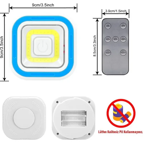 30 w ultra 3ü lü adesivo de controle remoto multi-purpose led lâmpada de ponto lanterna acampamento lanterna tenda lâmpada