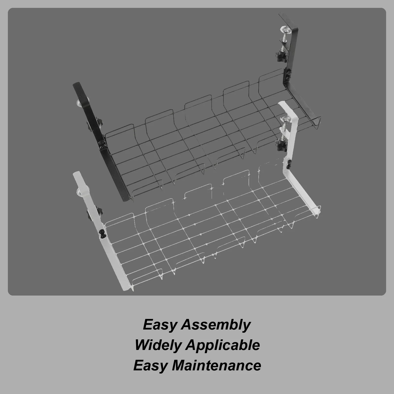 

Cable Management Under Desk No Drill Cable Organizer Wire Organization Basket For Home Office Dining Table Study Studio Setups