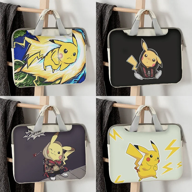 

Сумка для ноутбука Pokemon Pikachu Macbook Air Pro 13,3, чехол для ноутбука HP DELL 13 14 дюймов, 15,6 тонкий и Стандартный чехол из искусственной кожи для переноски