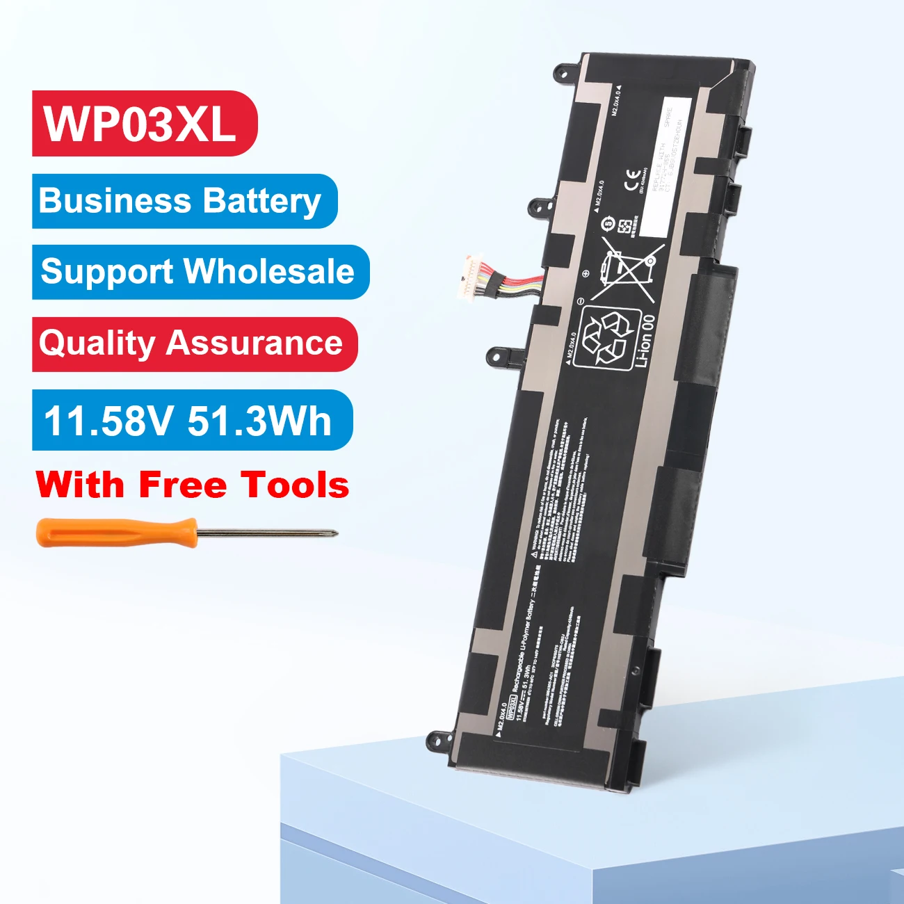 WP03XL Battery For HP EliteBook 830 835 840 845 860 865 G9 835 840 845 860 865 G10 EliteBook X360 1040 G9 G10 Series M73466-005
