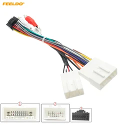 FEELDO Car Audio 16pin Wiring Harness Wire cable For Subaru Forester (2012-2015) Stereo Installation Wire Adapter #HQ7646