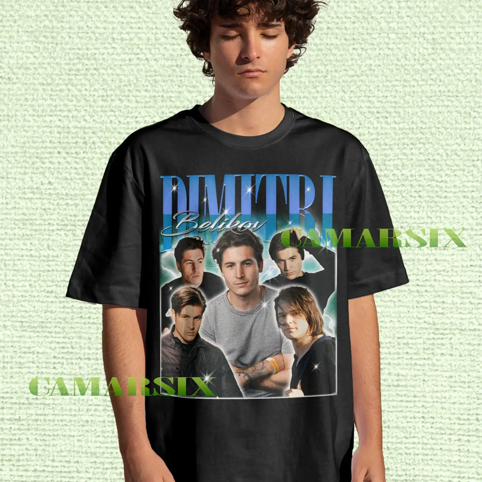 Vintage Dimitri Belikov Bootleg T Shirt Casual Streetwear Vampire Academy Fandom Merch 90s Retro  vintage Washed Slightly