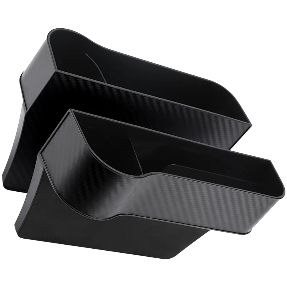 

2Pcs Stylish Car Seat Gap Filler Compact Black Organizers Space Saver Accessories