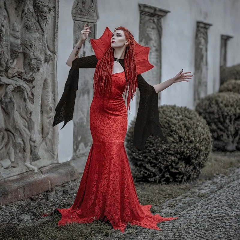 Ropa de encaje de Halloween para mujer, abrigo corto Sexy Punk gótico oscuro para otoño, nuevo diseño novedoso para chica, chal, subcultura, para cubrir