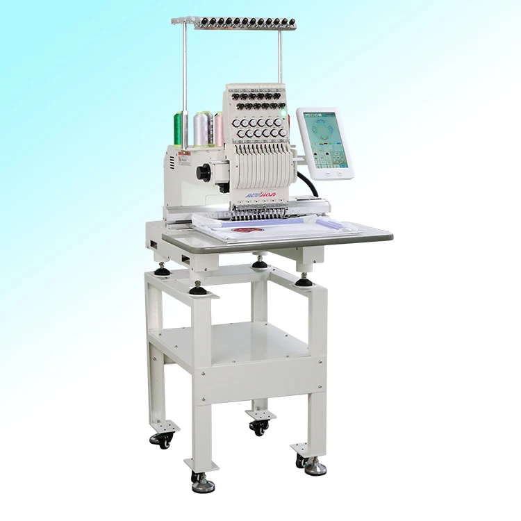 China Mini Computerized Cheap Price 12 Needles Flat T-shirt Hat Broder Sewing Logo Household Embroidery Machine
