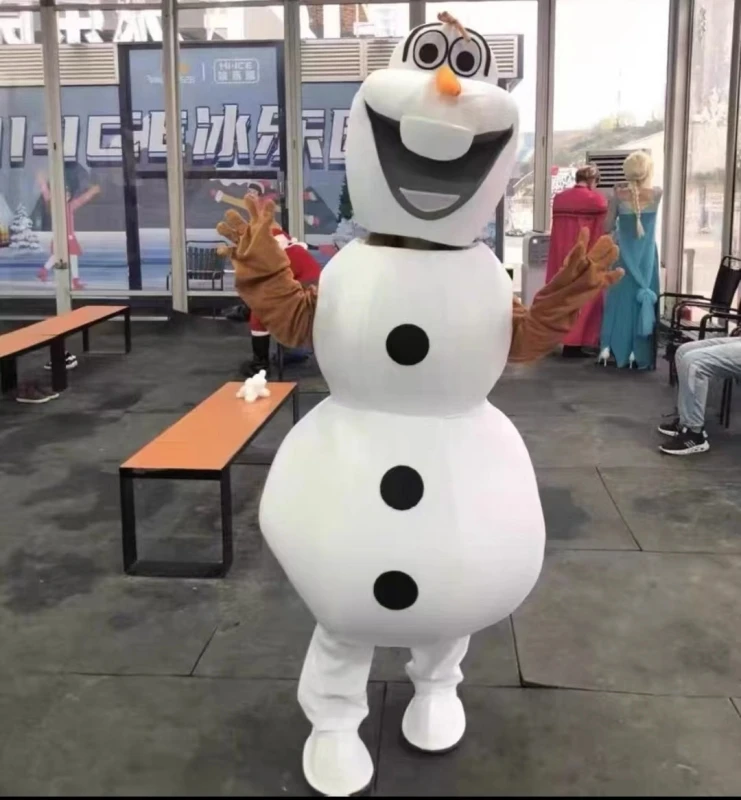 MINISO Disney Frozen Snow man Olaf character costume Mascot Advertising Costume Fancy Dress Party Animal carnival