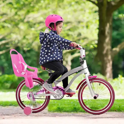 Imagen 2 del producto Asiento de muñeca de bicicleta para niñas, accesorios universales con pegatina, decoración de bicicleta para niños, asiento de bicicleta, accesorios de bicicleta para niñas y niños