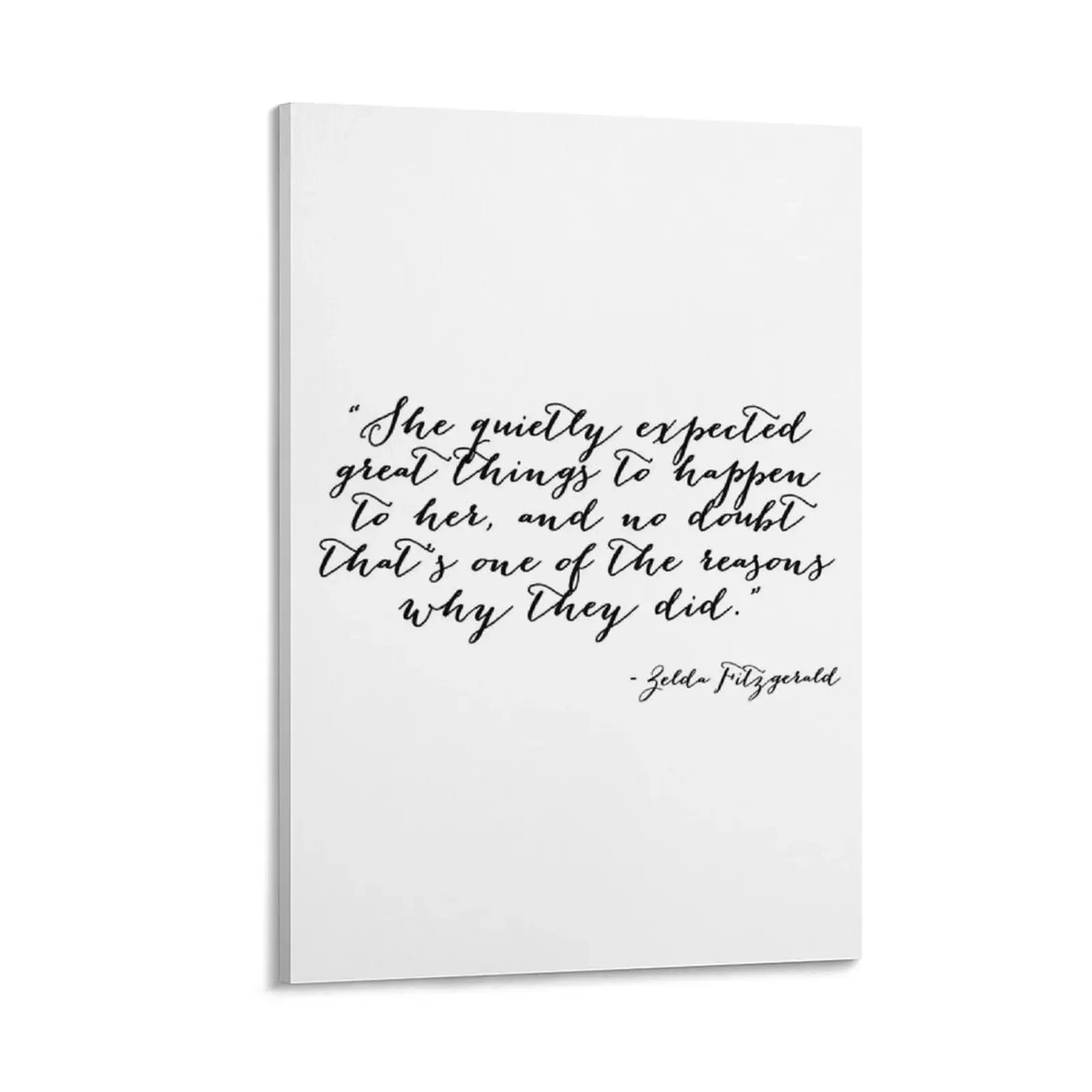 

She quietly expected great things Canvas Painting ornaments for home Decoration bedroom Decoration pictures room wall