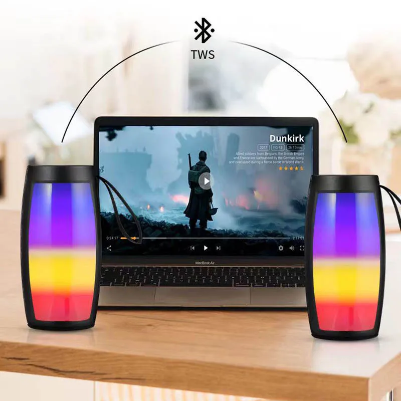 Беспроводные колонки со встроенной планкой, 3D стерео сабвуфер и FM-радио, поддержка U-диска и TF-карты