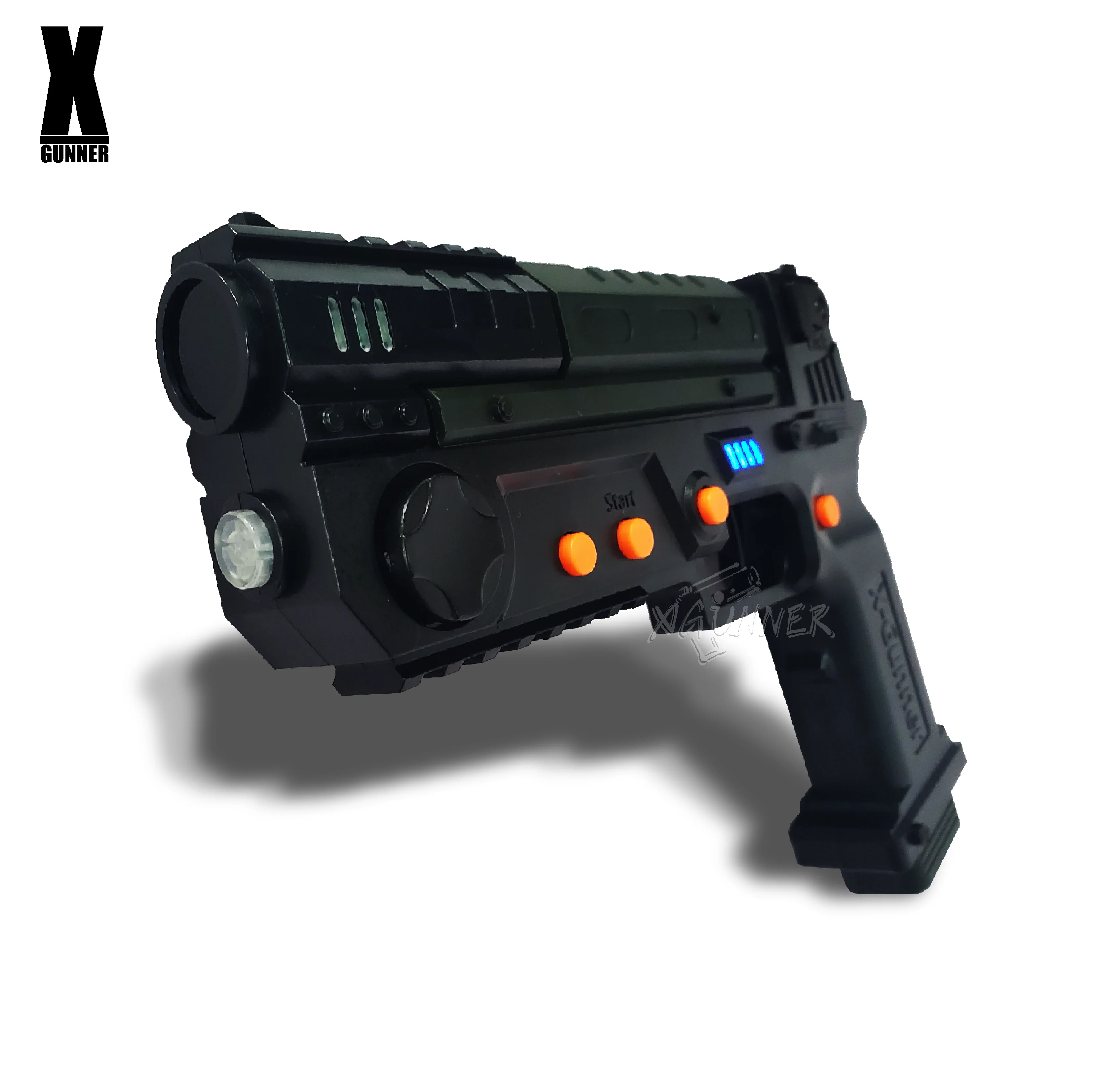 X-GUNNER XGUNNER 2,4G pistola de luz inalámbrica para juegos, pistola de luz inalámbrica, pistola somatosensorial, funciones de exceso lejano GUN4IR, dos pistolas
