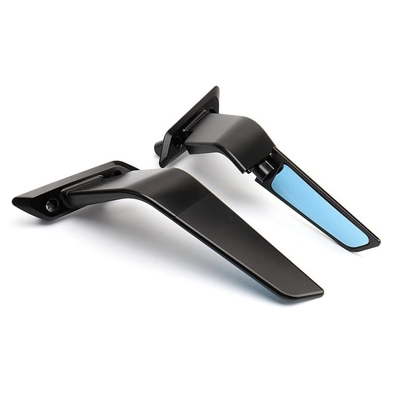 Best-Selling For Yamaha TMAX 560(2022-2024) Compatible Adjustable Wing-Style Rearview Mirror-Anti-Glare Blue Glass Design
