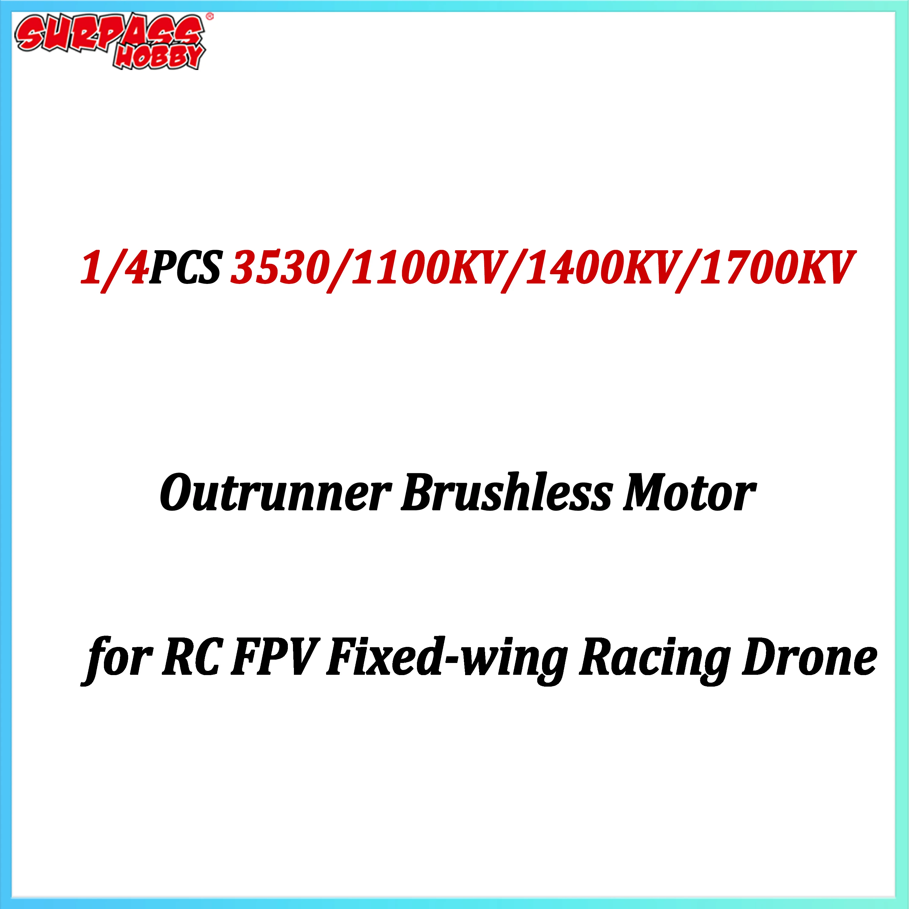 

1/4PCS SURPASS HOBBY C3530 3530 1100KV 1400KV 1700KV Outrunner Brushless Motor for RC FPV Fixed-wing Racing Drone Aircraft Model