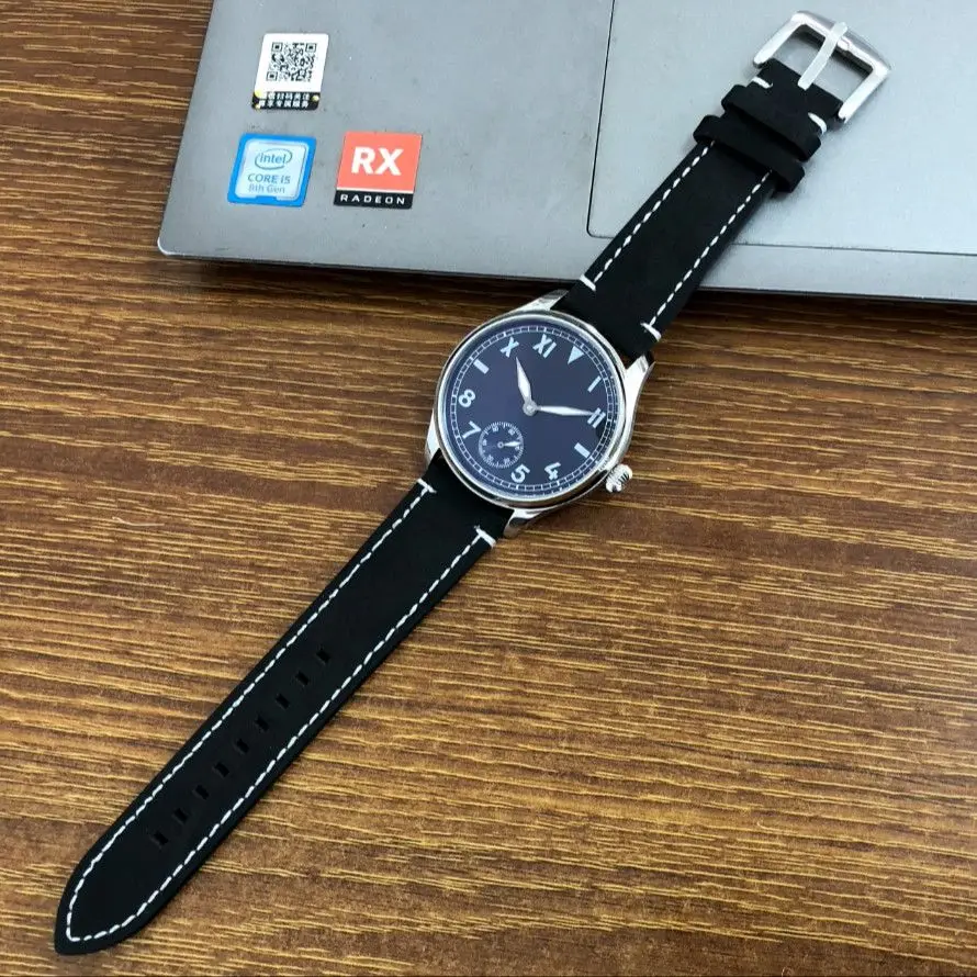 44Mm ST3621 Manual Mechanical Movement Stainless Steel Case Mechanical Watch 0702