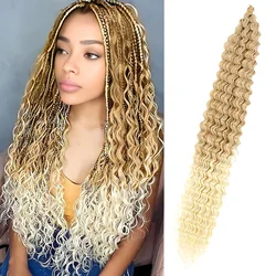 32 Inch Synthetic Deep Wave Crochet Hair Extensions for Women Curly Bohemian Twists Ocean Wave Crochet Braiding Hair