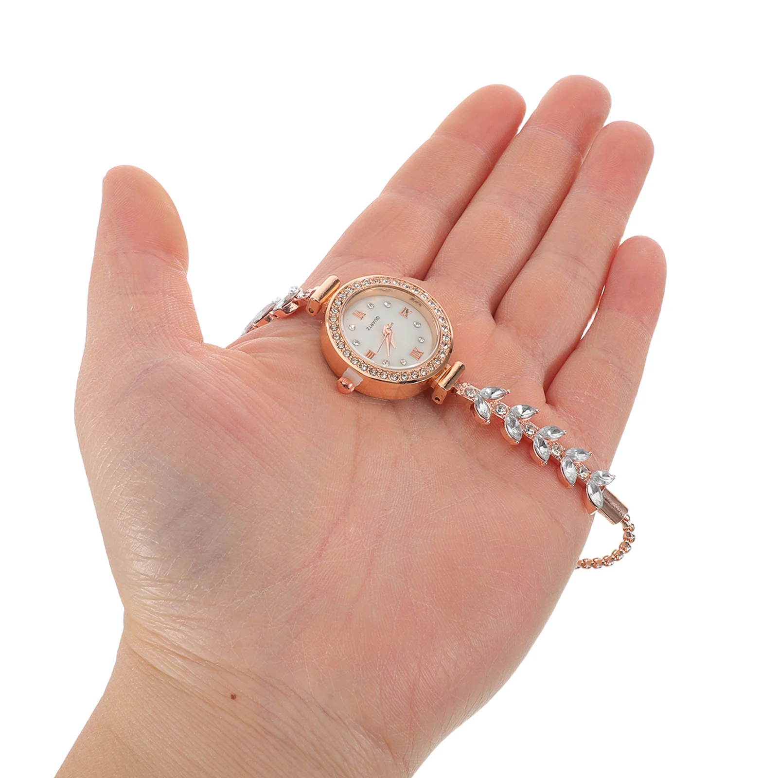 

Fashion Women Rhinestone Bracelet Watch Quartz Wristwatch Round Dial Dress Ladies Charm Bangle Wristwatch Charm Bracelet Watch