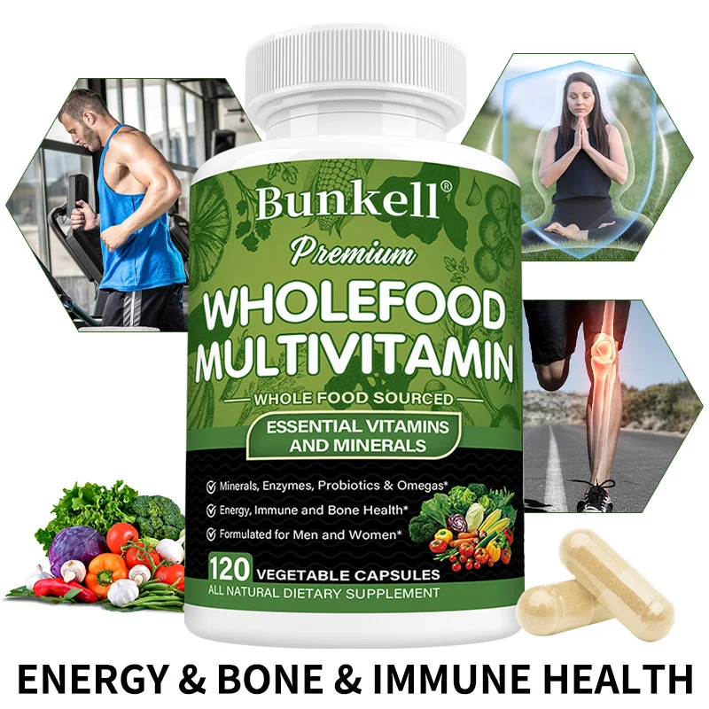 

Мультивитаминные капсулы - комплекс витаминов группы B, C, D3, K2 из натуральных источников, для поддержки иммунитета, при стрессе, для здоровья волос, кожи и ногтей, поддержания уровня энергии, антиоксидант.