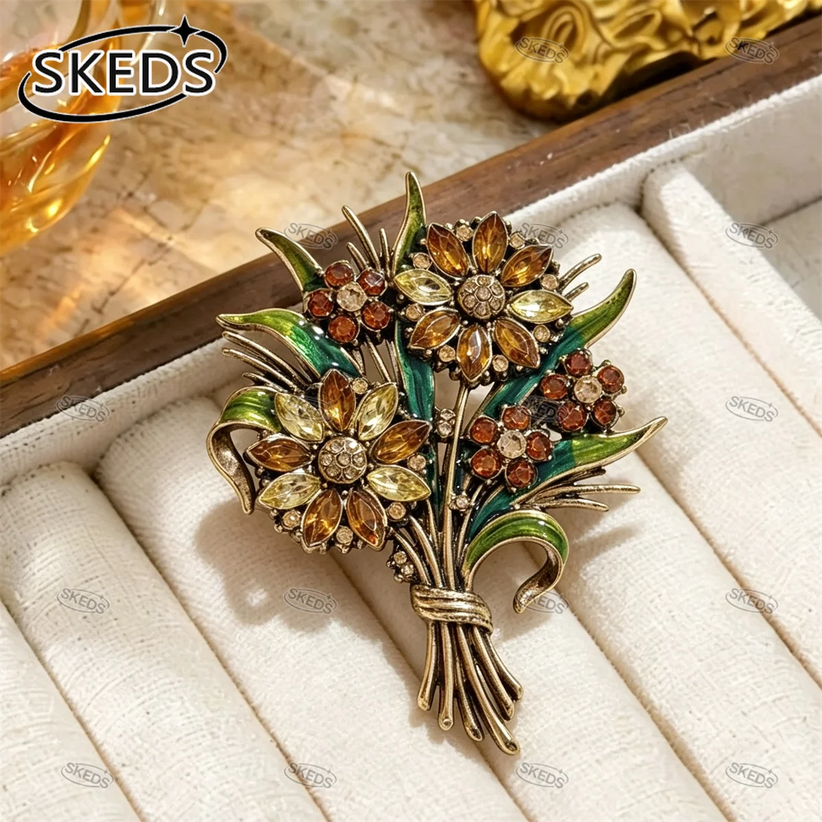 SKEDS Vintage Kryształowe Bros – Women Accessories Bouquet recenzja i cena