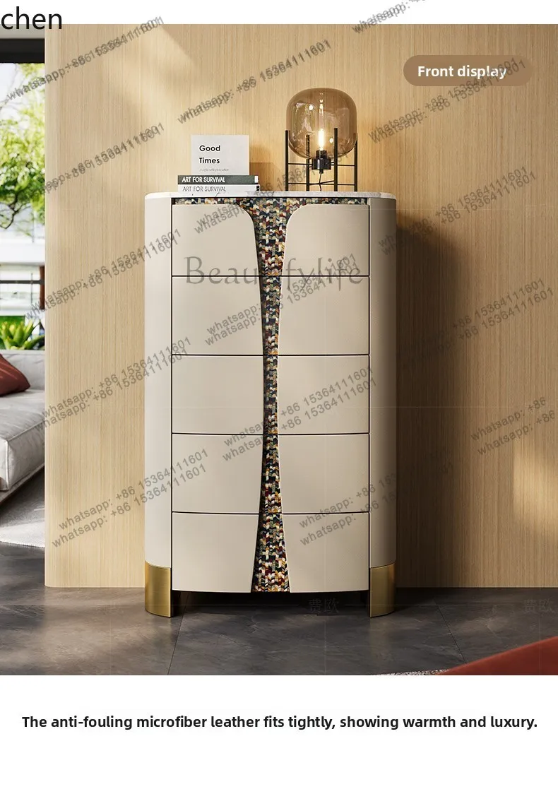 chest of drawers modern premium bedroom lacquered marble storage drawers three or four bucket cabinets