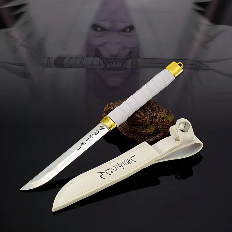 

18cm Naruto Anime Peripherals Banshee Seal Do Slashing Knife Toy Sword Holster Version Metal Crafts Ornaments Figure Model Gifts