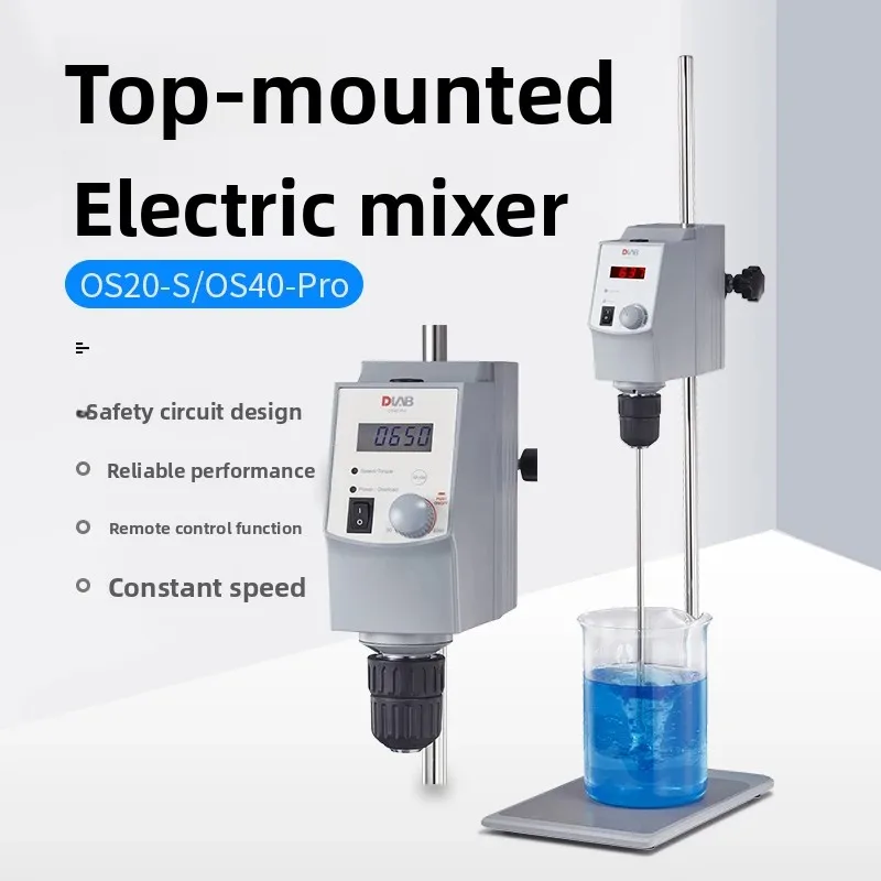 agitatore elettrico da laboratorio Agitatore meccanico montato dall'alto OS20-S/OS40-Pro Kit