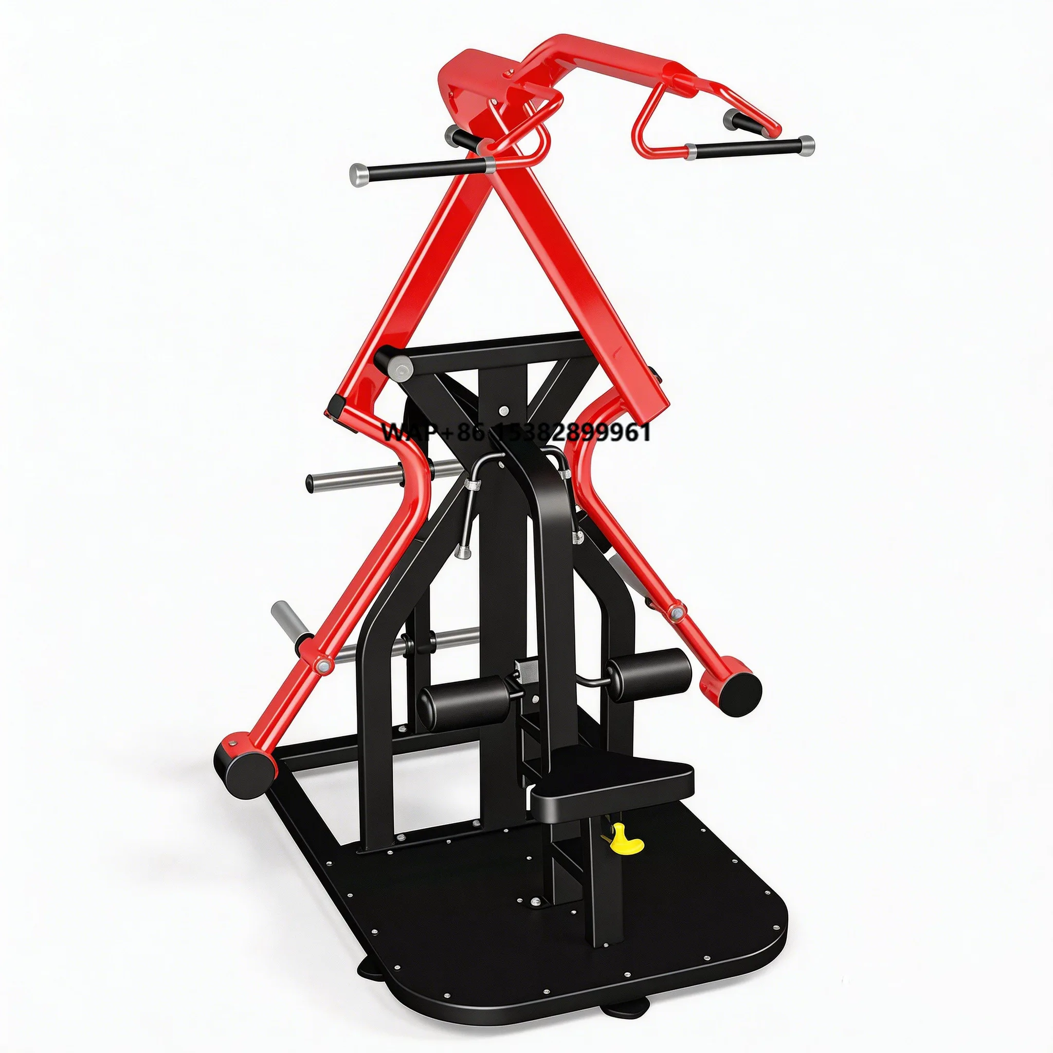 Commercial Plate Loaded Iso Lateral Row Machine for Gym Strength Training 120*50*3mm Steel Frame