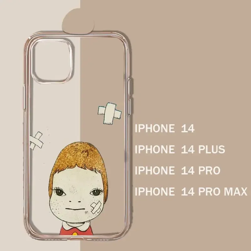 Yoshitomo Nara art painting Phone Case Transparent soft For iphone 11 13 12 14 15 pro max mini plus