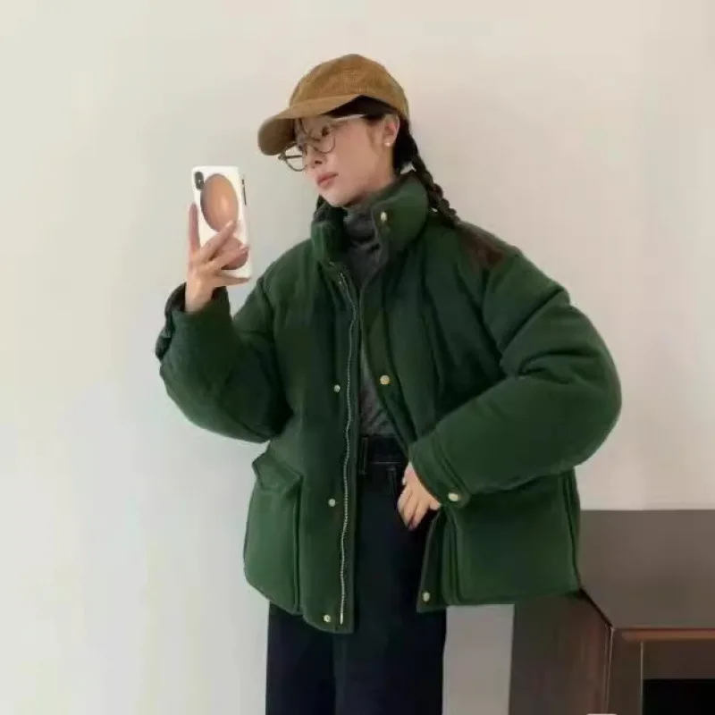 Dames Thiened Ganzendons Jaet Stand Kraag Brood Sle Jas Sweet Sle Recht Uitgesneden Bestand tegen lage temperaturen Winterjas