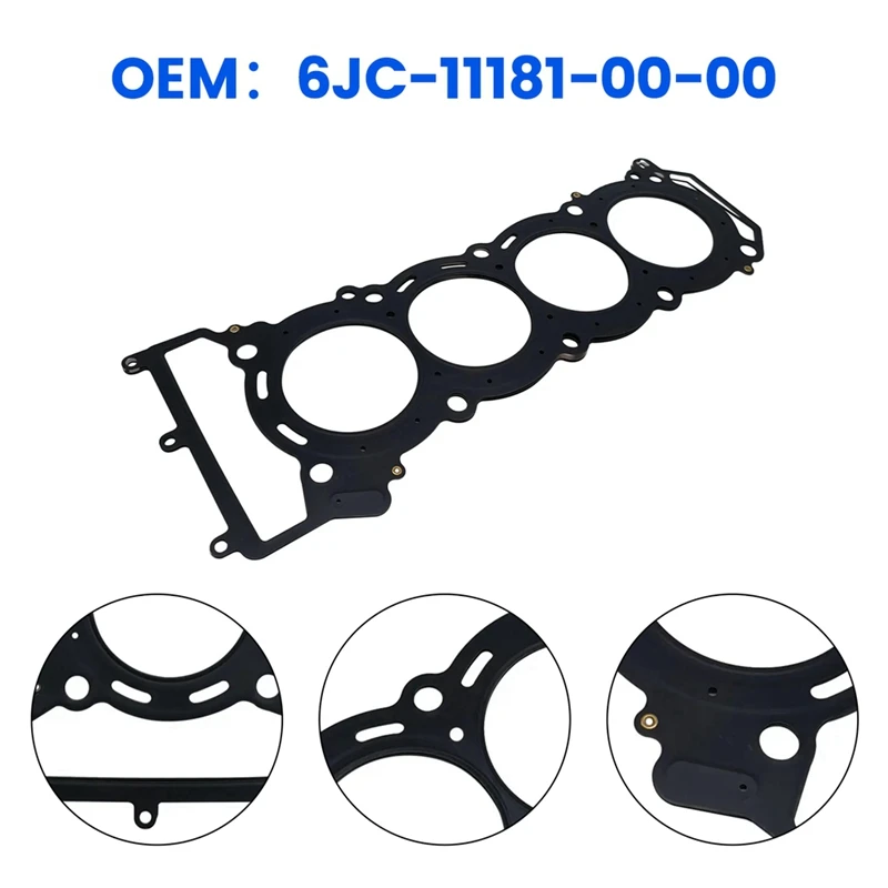 

1 шт. прокладка головки моторной лодки 6BH-11181-00-00 6JC-11181-00-00 09-22 007-593-11 черные аксессуары для мотоциклов Yamaha 1800