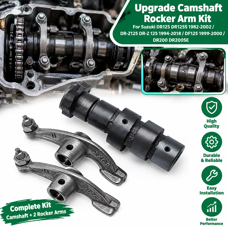 Aggiornamento Kit Bilanciere Albero A Camme Per Suzuki DR125 DR125S 1982-2002 / DR-Z125 DR-Z 125 1994-2018 / DF125 1999-2000 / DR200 DR200SE-image