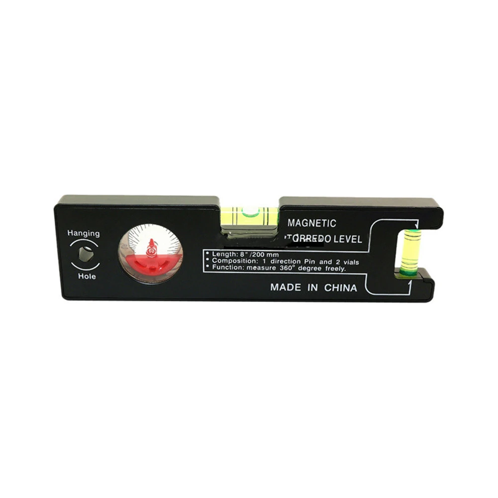 Lightweight Angle Meter for Spirit Level Bubble Ruler Integration Supporting Precise Slope and Angle Assessments