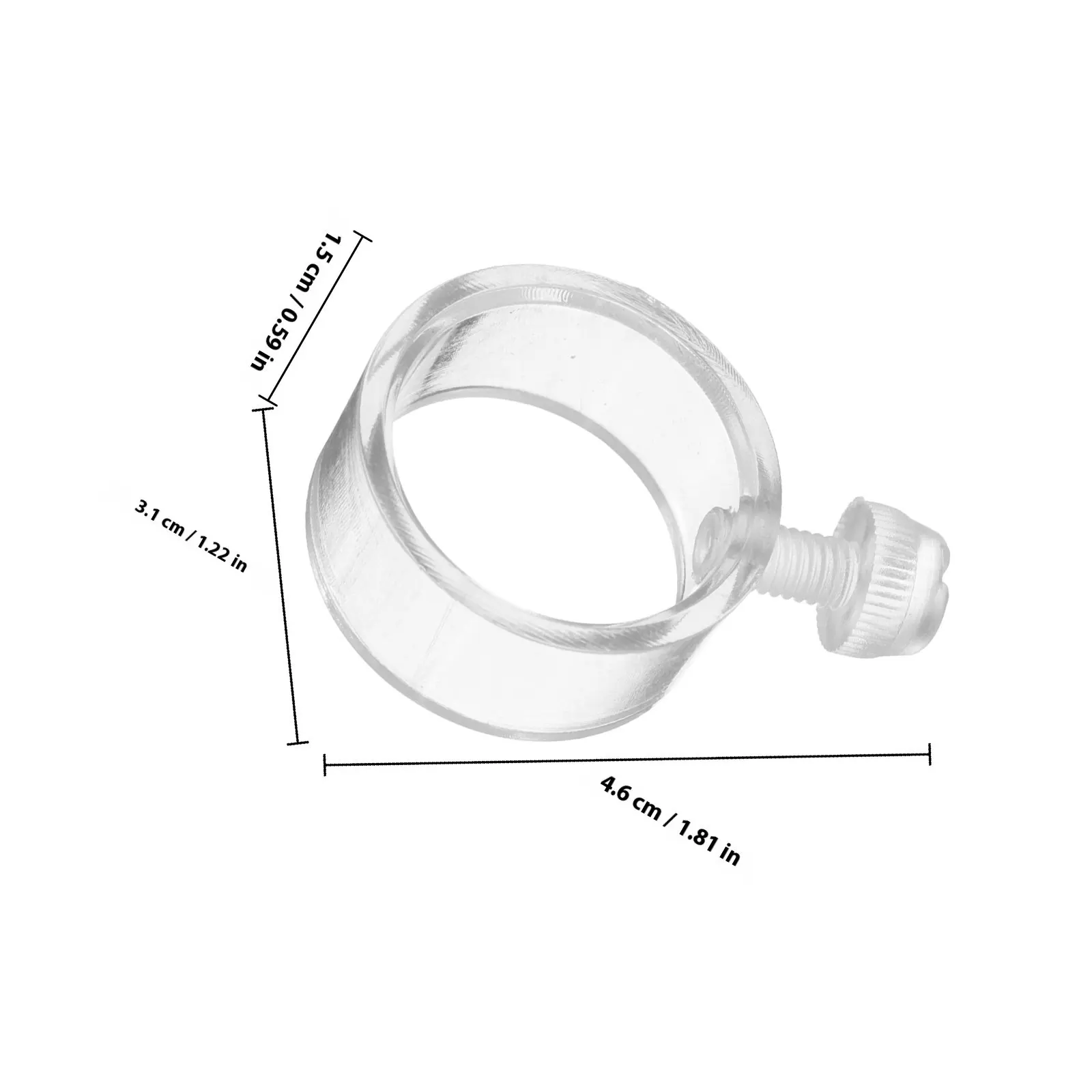 6Pcs Plastic Flagpole Rings Retaining Clips Flag Fixing Brackets Garden Flagpole Accessories Yacht Boat Use Flag Pole Clamp