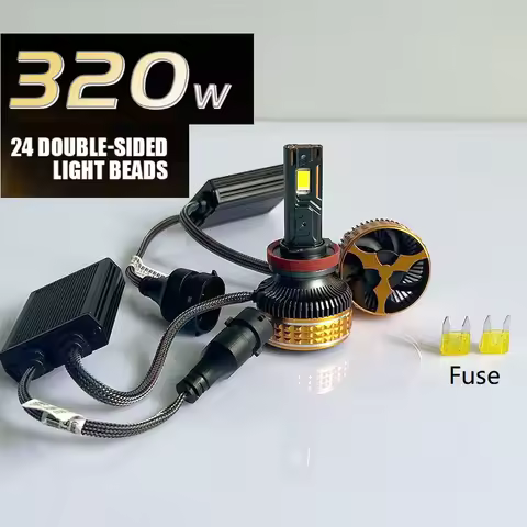 320W Super Bright LED Light 9005 HB3 9006 HB4 H11 H8 H9 H10 9012 H4 9003 H7 H1 H3 LED Headlight Bulb 12V 6000K Canbus Auto Lamp