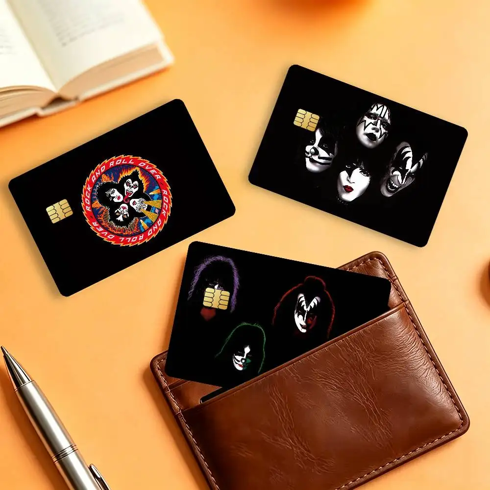 Singer Band K-Kiss Credit Skin Cover Card Stickers 4PCS Film Bus Pass Front Decoration Bank Debit Waterproof