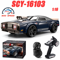 SCY 16303 1:16 High Speed RC Drift Car 4WD 35km/h 2.4G Remote Control American Muscle Toy Car Kids Gifts
